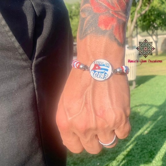 Men Patriot Bracelet-Adjustable-Cuba Flag - Picture 3 of 8